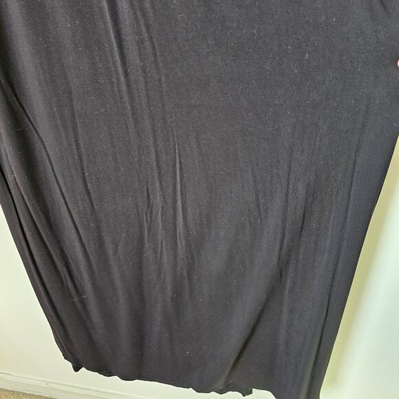 EUC SHEIN SXY BLACK DEEP V NECK TULIP STYLE MAXI DRESS SIZE L - Picture 9 of 15